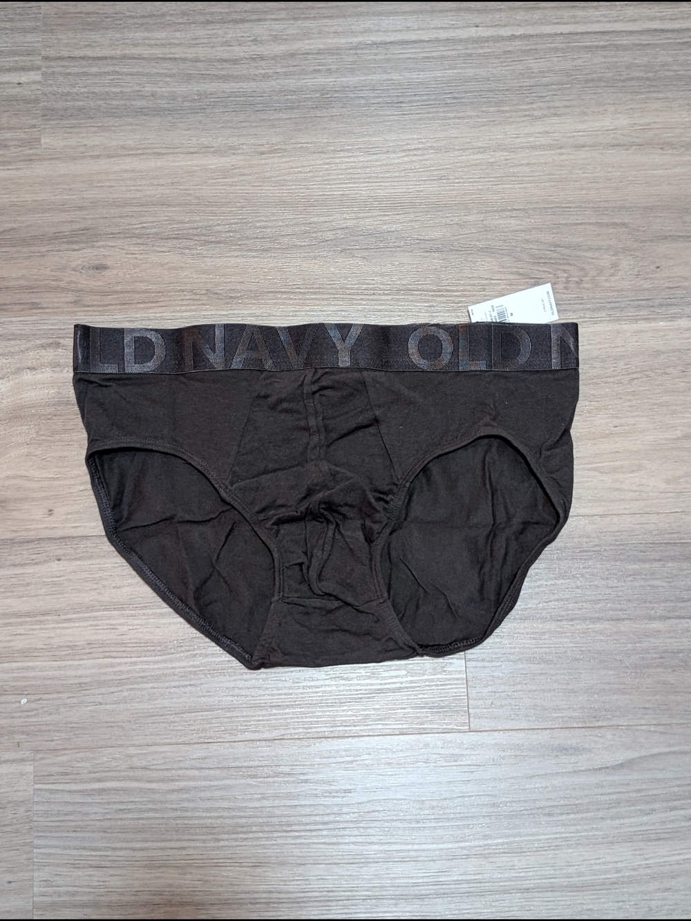 Old Navy Black Men's Briefs - Logo Waistband-2 Pack
